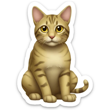 Ukrainian military cat (air defense) sticker