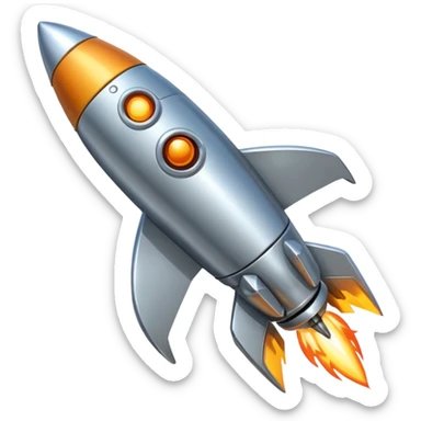 rocket-powered animal sticker