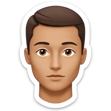 A person who has the sharpest jawline sticker