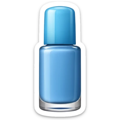blue nail color bottle sticker