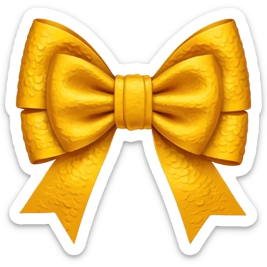 Deep-marigold-sungold-golden-gold-Mustard-yellow bow sticker
