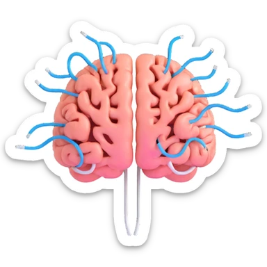 brain electric sticker