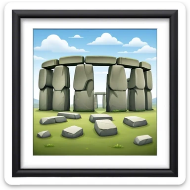Cinematic Realistic Stonehenge Emoji sticker