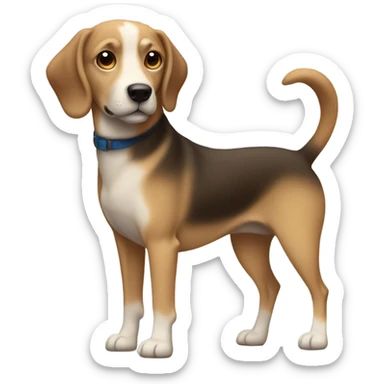 A short stubby dog sticker