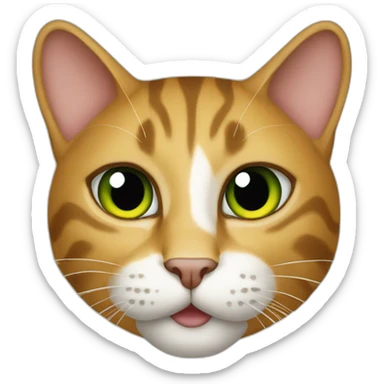 Cat with Jamaica sticker