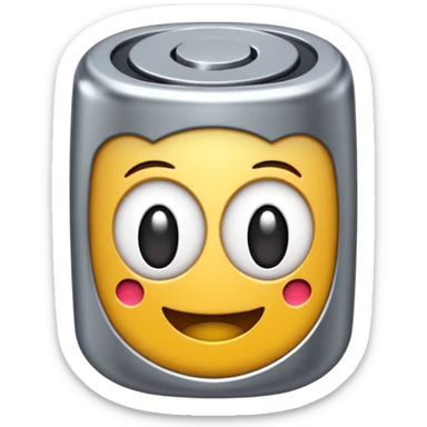 creame un emigi de bateria carada al 100% para un video de tecnologia  sticker
