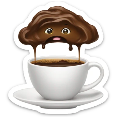 a hungry coffe sticker