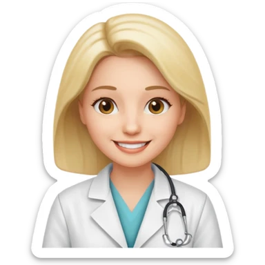 Dottoressa/medico in camice  sticker