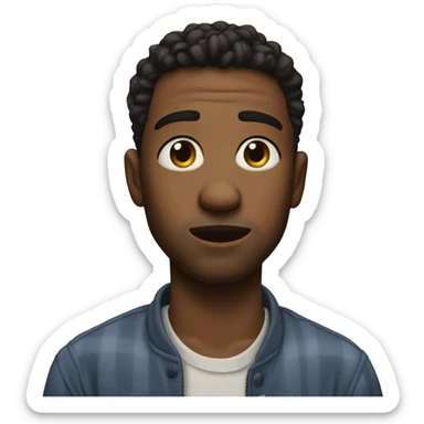 😔 with 🤡 sticker