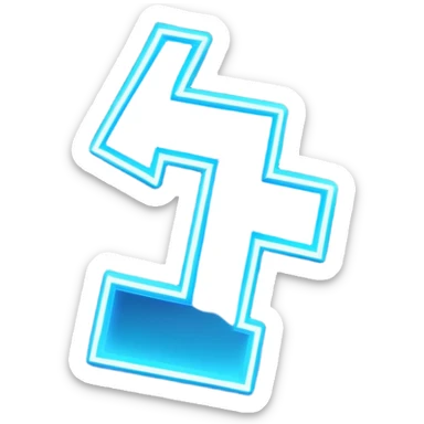 Fortnite logo signal in the night sky, like the Batman signal but with the Fortnite F logo instead sticker