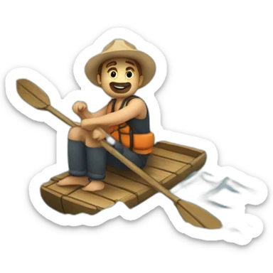 jack on a raft sticker