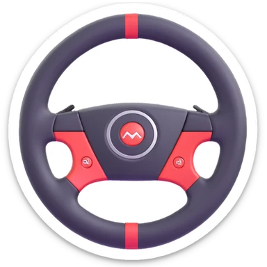 cars control wheel sticker