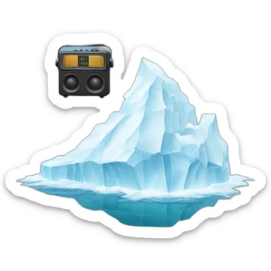 The Iceberg with radio sticker