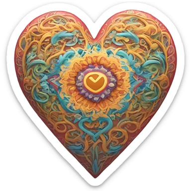 Wonderful heart sticker