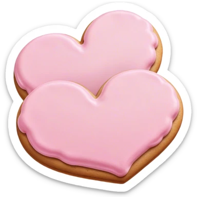 Cookie heart twins  sticker