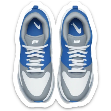 nike sneakers “Initators” blue + gray + white sticker