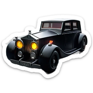    Hot wheels Darth Vader themed 1934 Rolls Royce scary Halloween monster rc car on  dark raining road  sticker