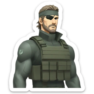 metal gear solid solid snake sticker