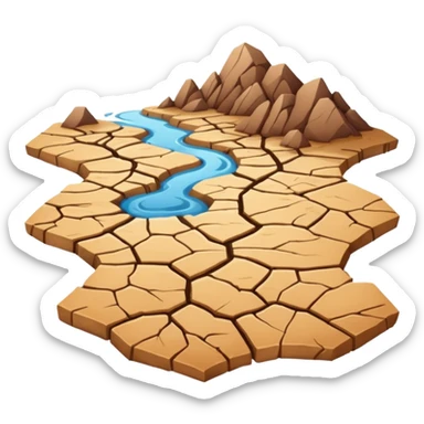 create drought river emojis sticker