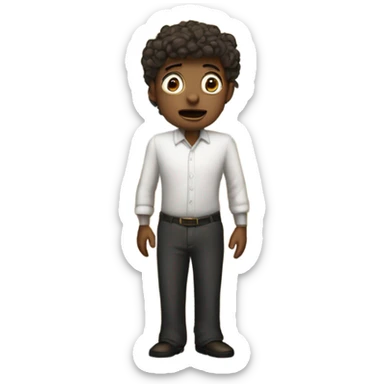 Person in awe of a door sticker