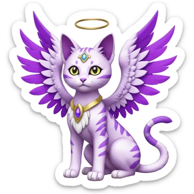 Bastet-Gatomon-Digimon-Fakémon-Pokémon-creature (full body) sticker