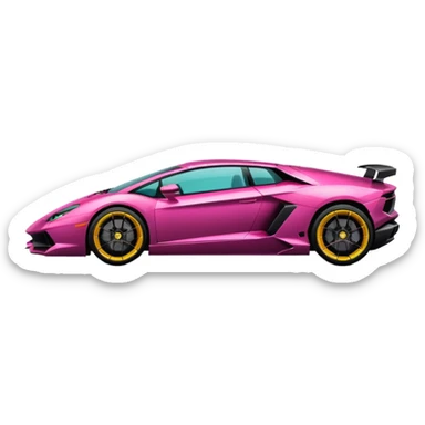 lamborghnini side view sticker
