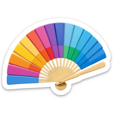 3D pantone colour fan sticker