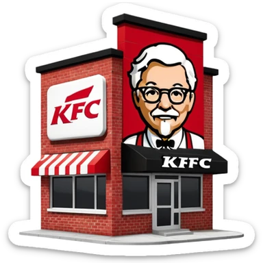 KFC’s building  sticker
