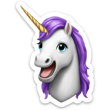 Corazon de unicornio  sticker