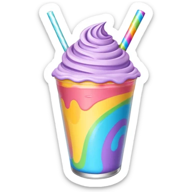 Rainbow Space Milkshake sticker