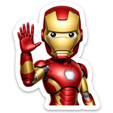 Find the different iron man
 sticker