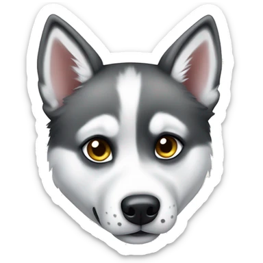 cute Siberian husky  sticker
