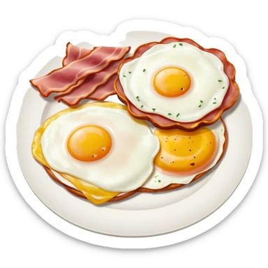 bacon eggs and ham sticker