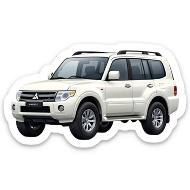 Mitsubishi Pajero - Mitsubishi (Model Year: 2021) (Iconic colour: White) sticker