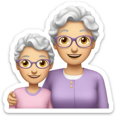 Granny with family sticker