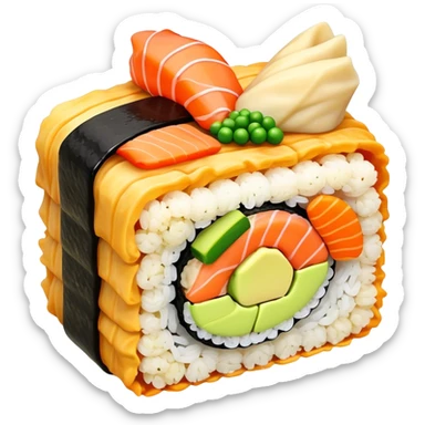 sushi tempura cake sticker