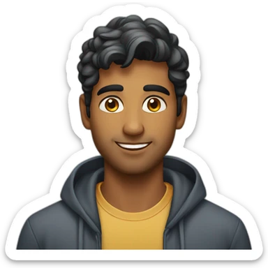 handsome 25 year old sri lankan guy sticker