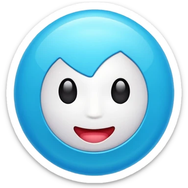 Crea un emoji de la verificación de tik tok casi parecido sticker