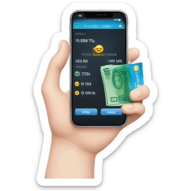 empty bank account app sticker