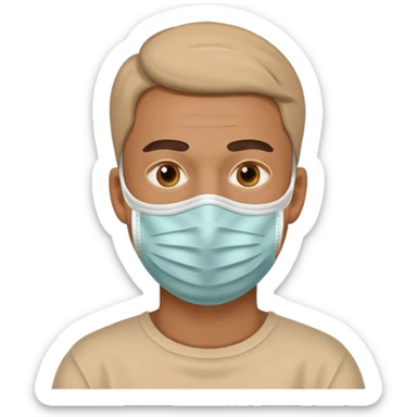 man, Skincare face mask sticker