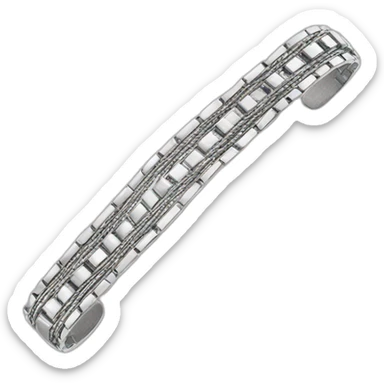 bracelet argenté sticker