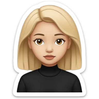 celui en bas à gauche est plutôt bien mais enlève les oreilles de chat et met ses habits en noir  sticker