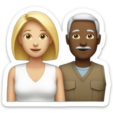 white parents sticker