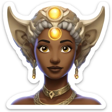 Technomancy Goddess is a mystical being who controls both magic and technology. She can cast spells on technological networks. Her powers blend the ancient art of magic with advanced cybernetics and technology. She can command machines sticker