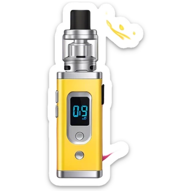 Pink yellow and silver lost Mary vape sticker