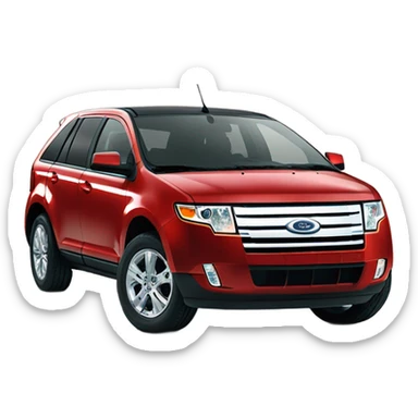 Ford edge red 2010 sticker