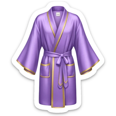 Light purple silk robe sticker