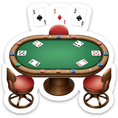 Poker Table: Standard Green Oval Table



 sticker