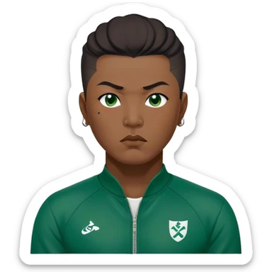 Jang Deok-su , Age: Late 50s
Appearance: A fierce man with tattoos, A large, have a tattoo on his neck.
Outfit: Green player tracksuit sticker