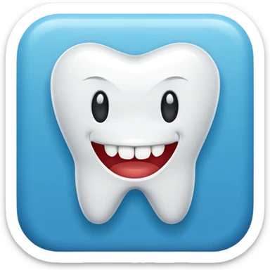 teeth icon sticker